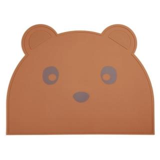Nuuroo podkładka silikonowa na stół dla dzieci Miś TEDDY Caramel Cafe Mimisia.pl