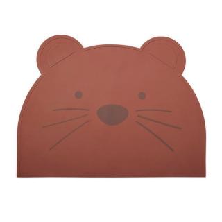 Nuuroo podkładka silikonowa na stół dla dzieci Myszka MOUSE Mahogany Mimisia.pl