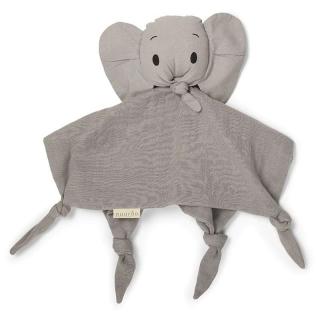 Nuuroo przytulanka do usypiania niemowlaka z zapachem mamy BIO bawełna ELEPHANT Grey Mimisia.pl