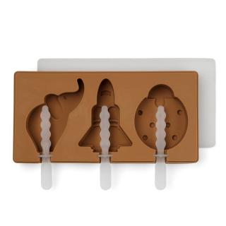Nuuroo - silikonowa foremka na lody i do pieczenia Elin Ice Pop Light Brown Mimisia.pl