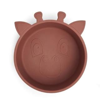 Nuuroo silikonowa miseczka głęboka GIRAF Mahogany Mimisia.pl
