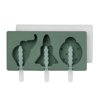Nuuroo - silikonowe formy na lody i do pieczenia Elin Ice Pop Dusty Green Mimisia.pl