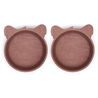 Nuuroo silikonowe miseczki głębokie 2 szt KOALA Rosa Red Mimisia.pl