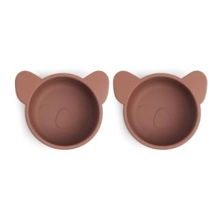 Nuuroo silikonowe miseczki głębokie na przekąski 2 szt KOALA Mahogany Mimisia.pl