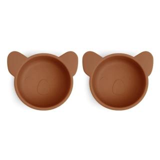 Nuuroo silikonowe miseczki na przekąski 2 szt KOALA Caramel Cafe Mimisia.pl