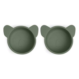 Nuuroo silikonowe miseczki na przekąski 2 szt KOALA Dusty Green Mimisia.pl