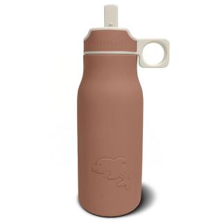 Nuuroo silikonowy bidon ze słomką dla niemowlaka LAU Chocolate Malt 400 ml Mimisia.pl
