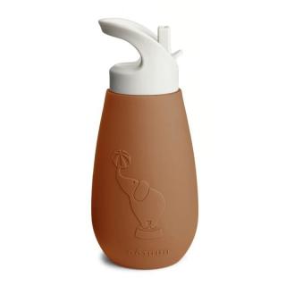 Nuuroo silikonowy bidon ze słomką dla niemowlaka PAX Caramel Cafe poj 350 ml Mimisia.pl