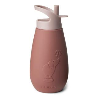 Nuuroo silikonowy bidon ze słomką dla niemowlaka PAX Mahogany poj 350 ml Mimisia.pl