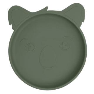 Nuuroo silikonowy talerzyk obiadowy duży KOALA Dusty Green Mimisia.pl