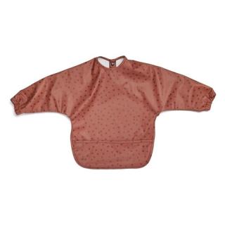 Nuuroo śliniak fartuszek z rękawami i kieszonką wodoodporny dla niemowlaka LEAF Mahogany Mimisia.pl