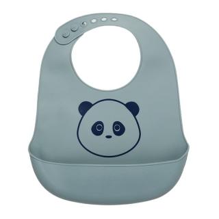 Nuuroo śliniak silikonowy z kieszonką dla niemowlaka PANDA Lead Mimisia.pl