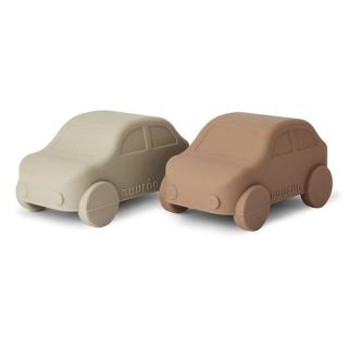 Nuuroo zabawki do kąpieli silikonowe samochodziki gryzaki 3w1 Cobblestone Mimisia.pl