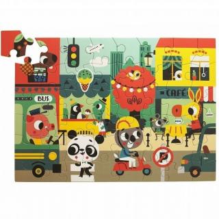 Petit Monkey - MAXI Puzzle Wesołe zwierzęta - Miasto Mimisia.pl