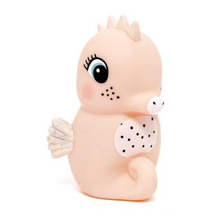 Petit Monkey - Miękka pastelowa lampka nocna LED Konik morski brzoskwiniowy Mimisia.pl