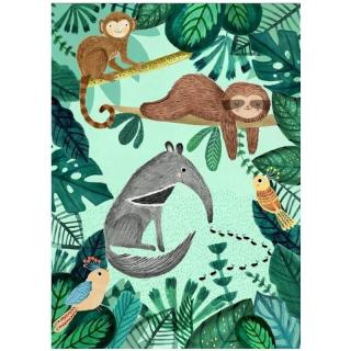 Petit Monkey - Poster Anteater and Sloth 70 x 50 cm Mimisia.pl