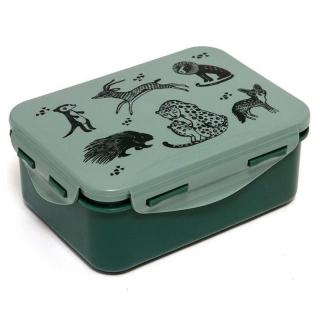 Petit Monkey - Śniadaniówka Lunchbox Black Animals Salie Mimisia.pl