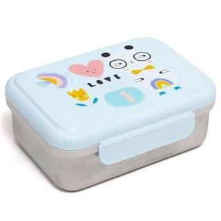 Petit Monkey - Śniadaniówka Lunchbox ze szlachetnej stali nierdzewnej Panda LOVE Mimisia.pl