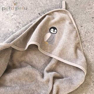 Petu Petu ręcznik okrycie kąpielowe z kapturem 100x100 Penguin Mimisia.pl