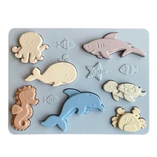 Petu Petu silikonowa układanka sensoryczna SEA ANIMALS Mimisia.pl