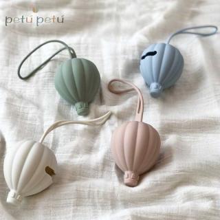Petu Petu silikonowe etui pojemnik na smoczki Air Baloon Dusty Blue Mimisia.pl