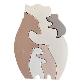 Petu Petu silikonowe puzzle układanka Bears Rose Mimisia.pl