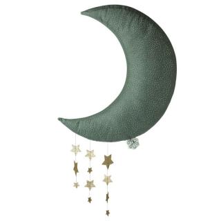 Picca LouLou - Dekoracja ścienna Sparkle Moon GREY with Stars 45 cm Mimisia.pl