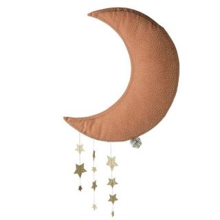 Picca LouLou - Dekoracja ścienna Sparkle Moon with Stars PINK 45 cm Mimisia.pl
