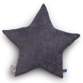 Picca LouLou poduszka do pokoiku dziecięcego Migocząca Gwiazdka GREY 25 cm Mimisia.pl