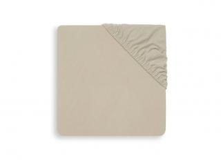 Prześcieradło do łóżeczka 120x60 cm z gumką 100 % bawełna beżowy Jollein Mimisia.pl