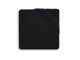 Prześcieradło do łóżeczka 120x60 cm z gumką 100 % bawełna czarny Jollein Mimisia.pl
