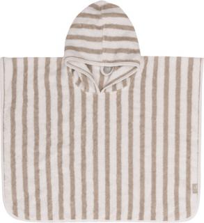 Ręcznik ponczo kąpielowe z kapturem 65x62 cm Stripe oliwkowy Jollein Mimisia.pl