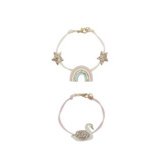 Rockahula Kids bransoletki dla dziewczynki 2 szt. Enchanted Rainbow And Swan Mimisia.pl