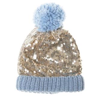 Rockahula Kids czapka zimowa dla dziewczynki Shimmer Sequin Blue 3-6 lat Mimisia.pl
