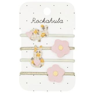 Rockahula Kids gumki do włosów dla dziewczynki 4 szt. Ditsy Hoppy Bunny Mimisia.pl
