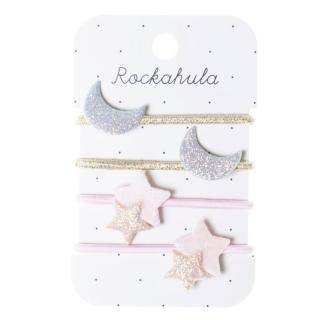 Rockahula Kids gumki do włosów dla dziewczynki 4 szt. Moon  Stars Mimisia.pl