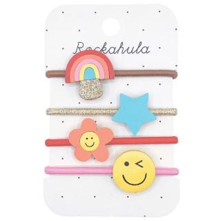 Rockahula Kids gumki do włosów dla dziewczynki 4 szt. Rainbow Toadstool Mimisia.pl