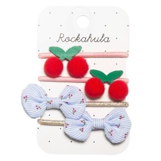 Rockahula Kids gumki do włosów dla dziewczynki 4 szt. Sweet Cherry Bow Mimisia.pl