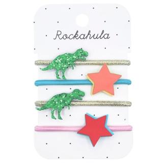 Rockahula Kids gumki do włosów dla dziewczynki 4 szt. T-Rex Mimisia.pl