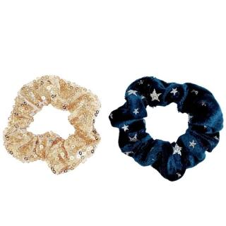 Rockahula Kids gumki scrunchie do włosów dla dziewczynki 2 szt. Midnight Star Sequin Mimisia.pl
