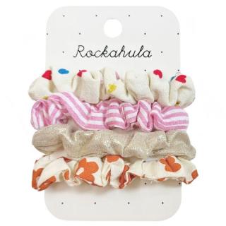 Rockahula Kids gumki scrunchie do włosów dla dziewczynki 4 szt. Rainbow Hearts Mimisia.pl