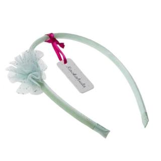 Rockahula Kids opaska do włosów dla dziewczynki Glitter Mesh Bow Alice Green Mimisia.pl
