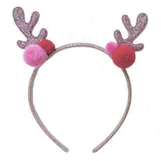 Rockahula Kids opaska do włosów dla dziewczynki Jolly Pom Pom Reindeer Ears Mimisia.pl