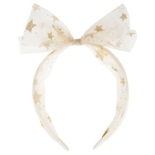 Rockahula Kids opaska do włosów dla dziewczynki Moonlight Tulle Gold Tie Mimisia.pl