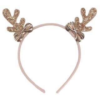 Rockahula Kids opaska do włosów dla dziewczynki Rose Gold Reindeer Ears Mimisia.pl