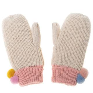 Rockahula Kids rękawiczki zimowe dla dziewczynki Dreamy Rainbow Knit Bobble wiek 7-10 lat Mimisia.pl