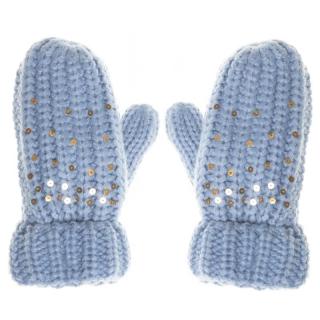 Rockahula Kids rękawiczki zimowe dla dziewczynki Shimmer Sequin Blue 3-6 lat Mimisia.pl