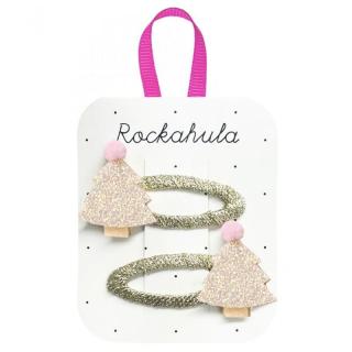 Rockahula Kids spinki do włosów dla dziewczynki 2 szt. Frosted Shimmer Xmas Tree Mimisia.pl