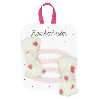 Rockahula Kids spinki do włosów dla dziewczynki 2 szt. Strawberry Twisty Bow Mimisia.pl
