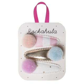 Rockahula Kids spinki do włosów dla dziewczynki 3 szt. Bonbon Pom Pom Mimisia.pl